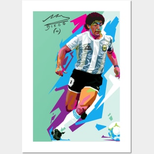 diego maradona Posters and Art